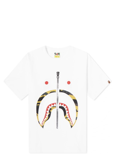 Póló BAPE 1st Camo Shark T-Shirt White Yellow Fehér | 001TEJ302007L-WHY