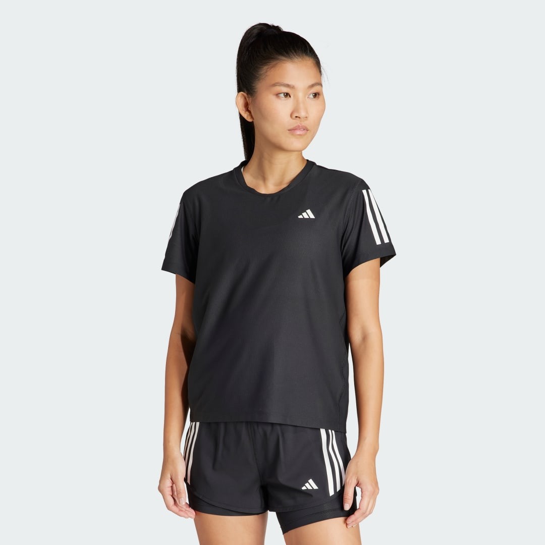 Póló adidas Performance Own the Run T-shirt Fekete | IN2961, 1