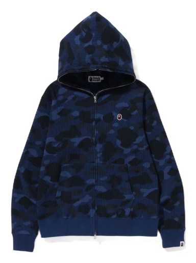 Sweatshirt BAPE Color Camo Thermal Full Zip Hoodie Sötétkék | 1J30-115-013