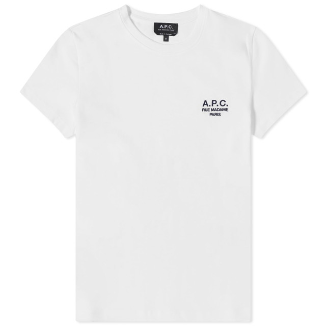 Póló A.P.C. Denise Logo T-Shirt Fehér | COEZC-F26842-AAB