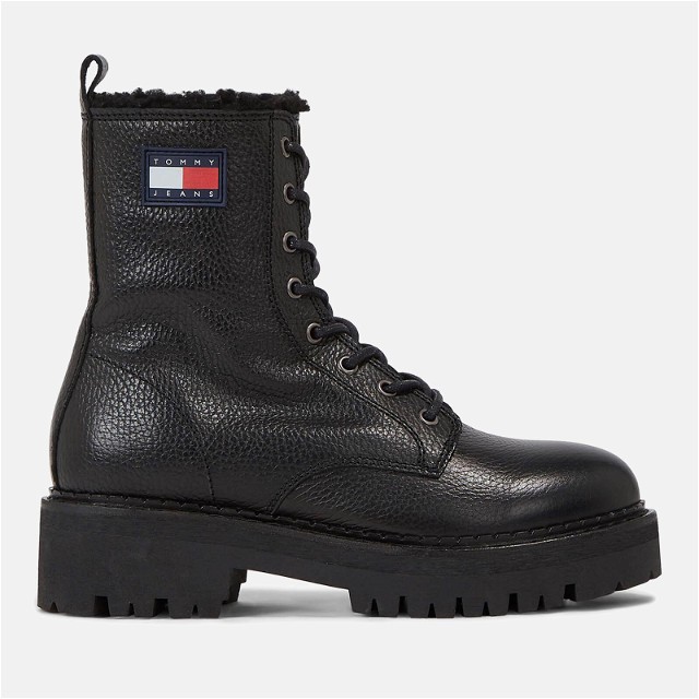 Ruházat Tommy Hilfiger Tommy Jeans Women's Urban Leather Boots - UK 3 Fekete | EN0EN02317BDS