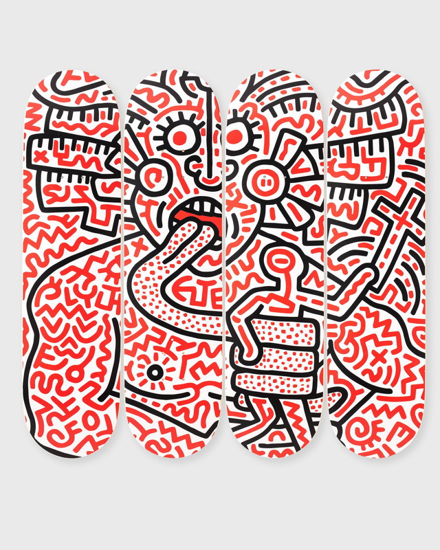 Skate The Skateroom Keith Haring Man and Medusa DECKS 4-Pack Többszínű | 5407006110972