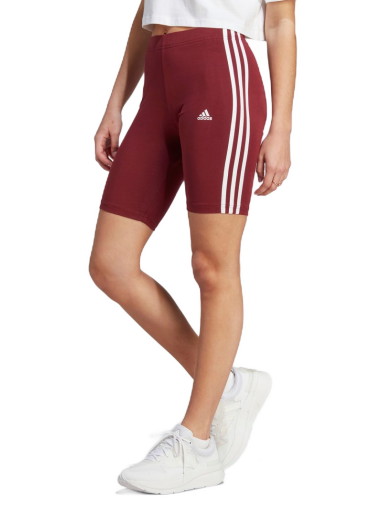 Rövidnadrág adidas Performance Essentials 3-Stripes Bike Shorts Burgundia | IM2846