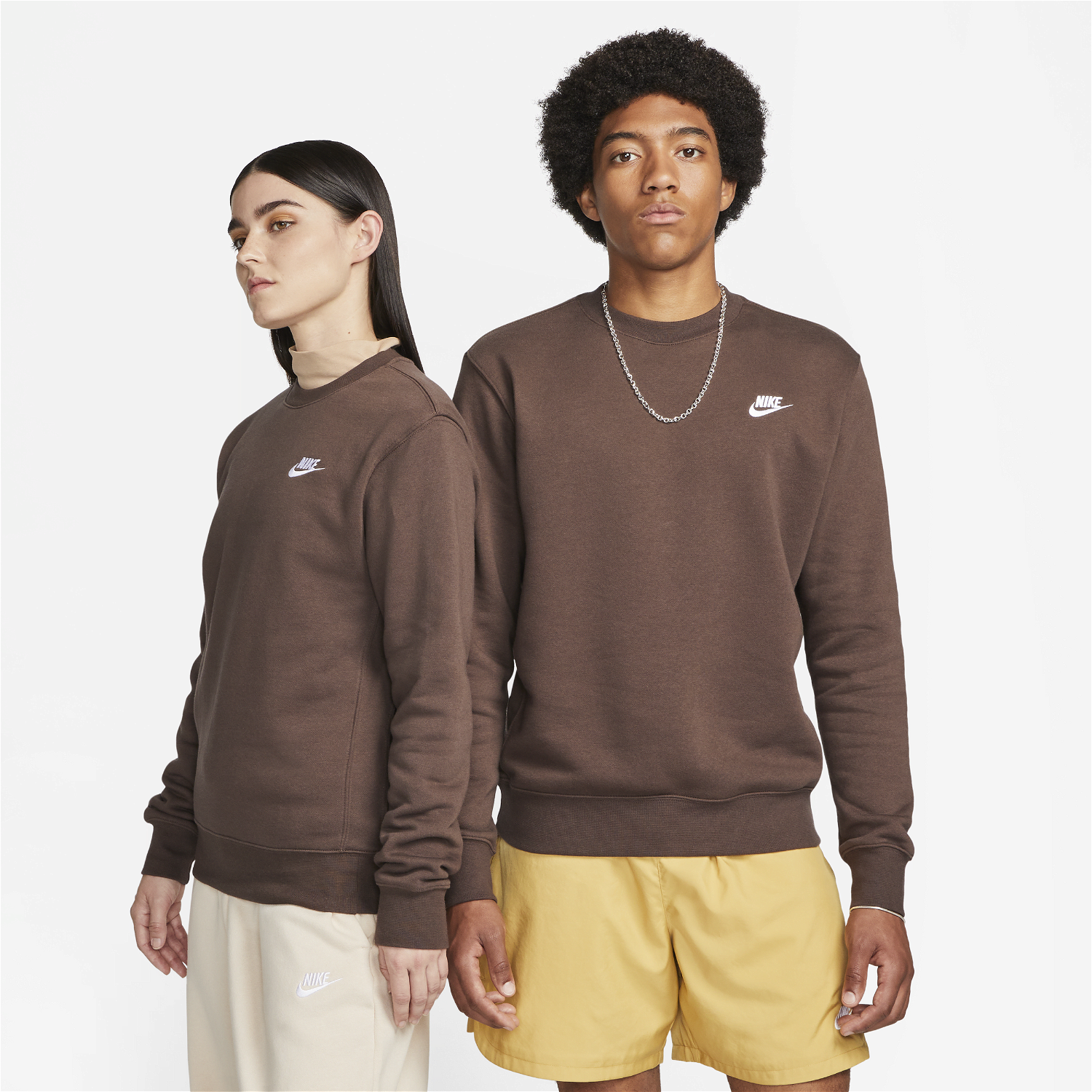 Sweatshirt Nike Sportswear Club Fleece Barna | BV2662-237, 0