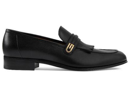 Sneakerek és cipők Gucci Mirrored G Loafer Black Fekete | 714680 06F00 1000