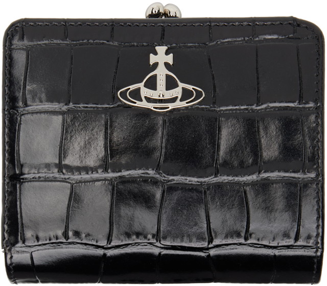 Pénztárca Vivienne Westwood Crocodile Wallet Fekete | 51010058U-L0039-