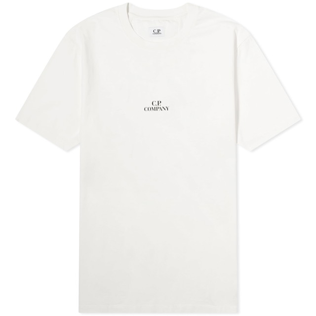 Póló C.P. Company 30/1 Jersey Graphic T-Shirt Gauze White Fehér | CMTS141A-006586W-103