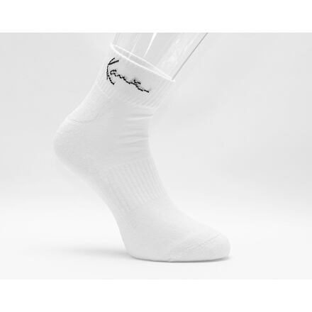 Zoknik és harisnyanadrágok Karl Kani Signature Ankle Socks 3-Pack Fehér | KK3002039