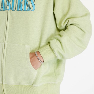 Sweatshirt Pleasures Onyx Zip Up Hoodie Faded Lime Zöld | P24SU011 LIME, 4