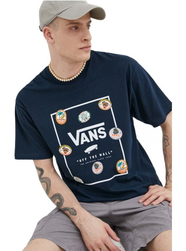 Póló Vans Cotton T-shirt Sötétkék | VN0A5E7YBVS1