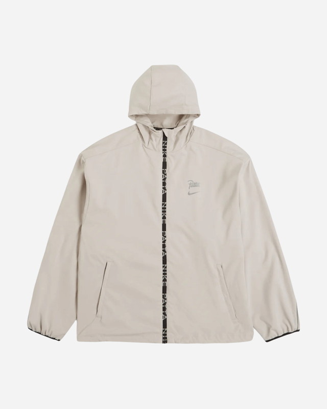 Patta Running Team Hooded Track Jacket Sanddrift / Cream