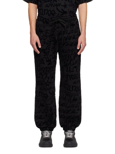 Sweatpants Versace Couture Black Graffiti Fekete | E75GAA315_EFS095