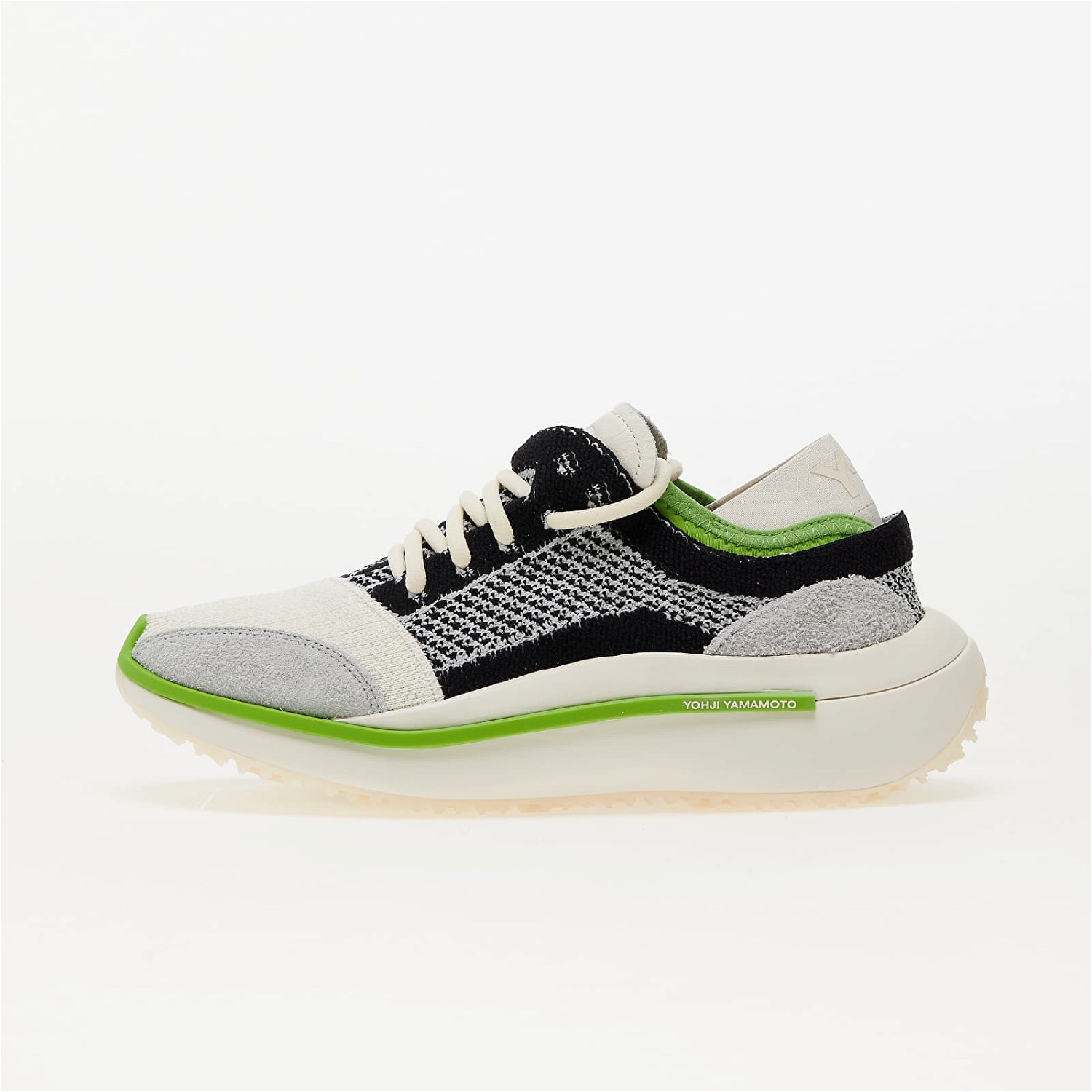 Sneakerek és cipők Y-3 Qisan Knit Off White/ Wonder Silver/ Team Green Szürke | IG1042, 0