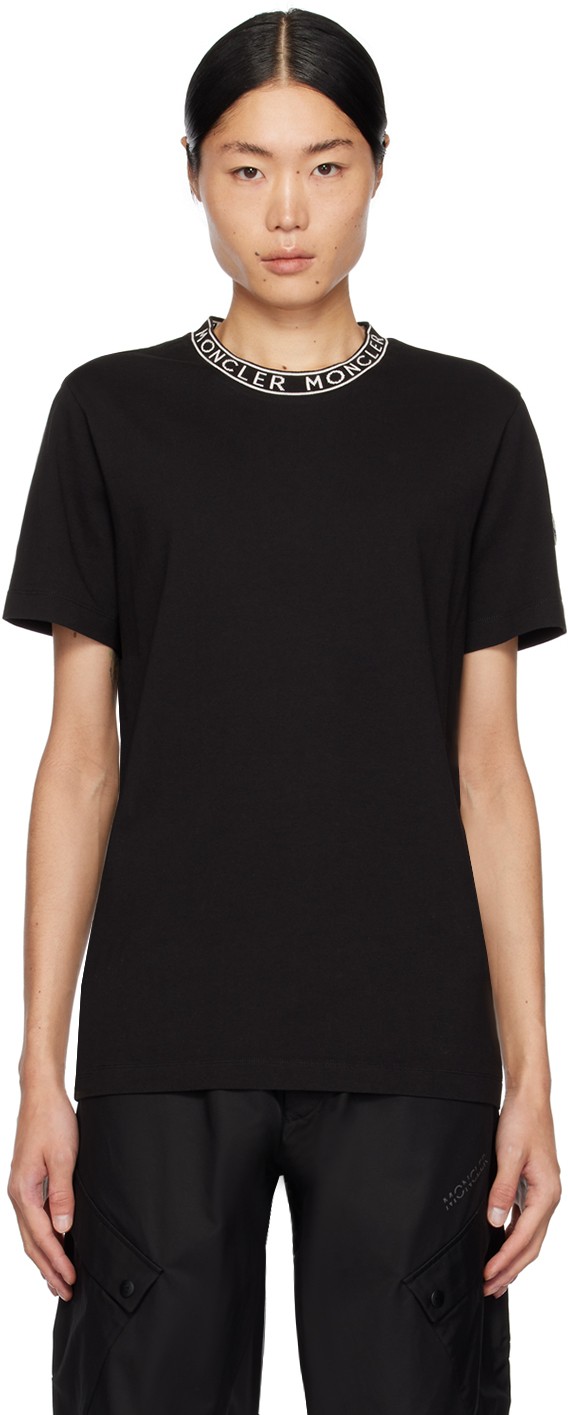 Póló Moncler Crewneck T-Shirt Fekete | J10918C000248390T, 0