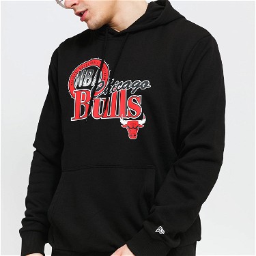 Sweatshirt New Era NBA Throwback Graphic PO Hoody Fekete | 12869831, 3