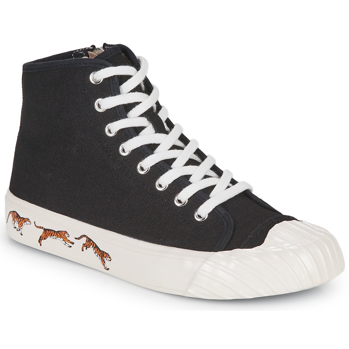 Sneakerek és cipők KENZO School Tiger High Top "Black" Fekete | FC62SN020-F50-99, 0