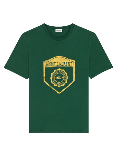 Póló Saint Laurent T-Shirt Zöld | 686609 Y36RO 3842