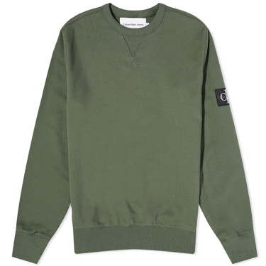 Sweatshirt CALVIN KLEIN Badge Crew Sweat Thyme Szürke | J30J323426LLP, 0