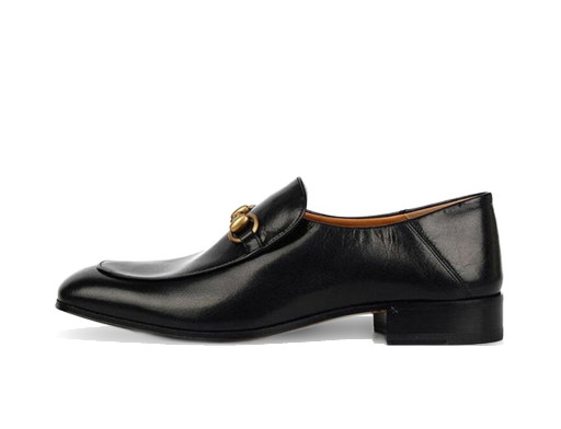 Sneakerek és cipők Gucci Horsebit Slip On Loafer Gold-Tone 'Black' Leather (W) Fekete | 571050 0G0V0 1000