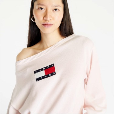 Sweatshirt Tommy Hilfiger Center Flag Pullover Rózsaszín | DW0DW15750 TJ9, 4