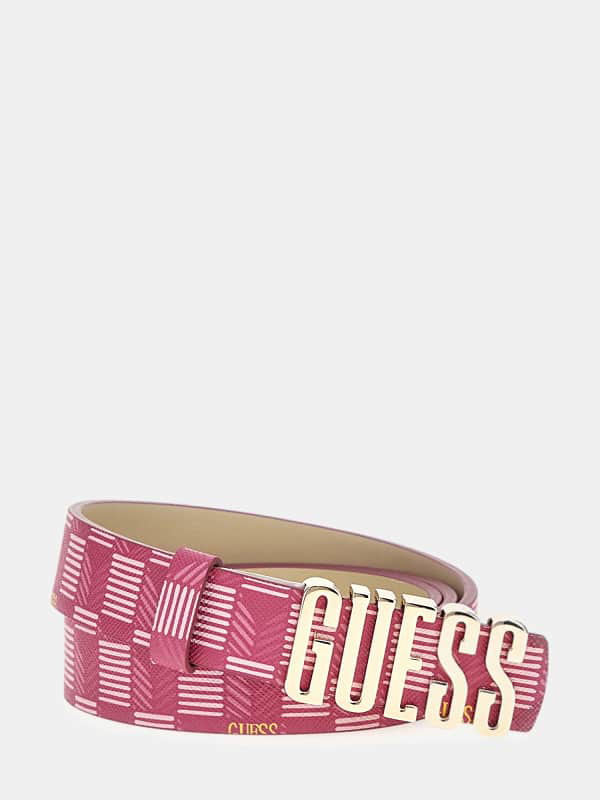 Övek GUESS Geometric-Design Vikky Belt Rózsaszín | BW9115P4225