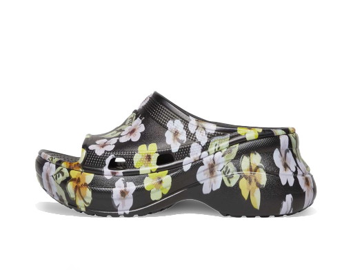 Sneakerek és cipők Balenciaga Crocs x Pool Slide Sandals Grey Flower W Zöld | 677389W1S8G6556