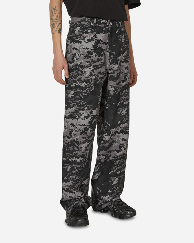 Digi Camo Printed Painter Pants Black