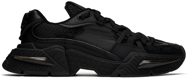 Sneakerek és cipők Dolce & Gabbana Black Airmaster Sneakers Fekete | CS2071AY851