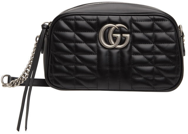 Válltáskák Gucci Black Small GG Marmont 2.0 Fekete | 447632 UM8BN