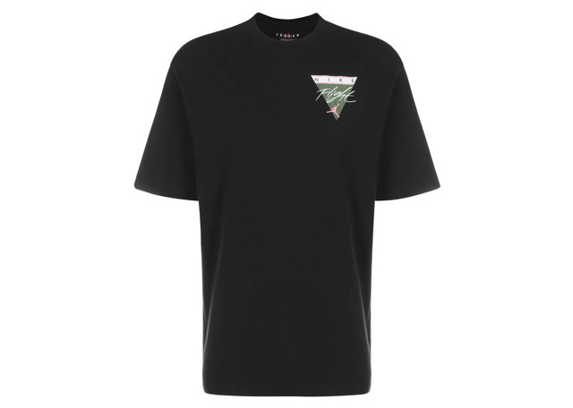 Póló Jordan Jordan Flight Essentials Tee Black/Sunset Pulse Fekete | CZ8063-010