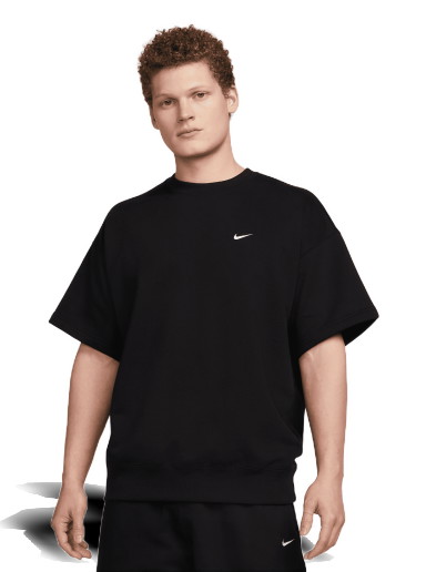 Póló Nike Solo Swoosh French Terry Tee Fekete | DX0880-010