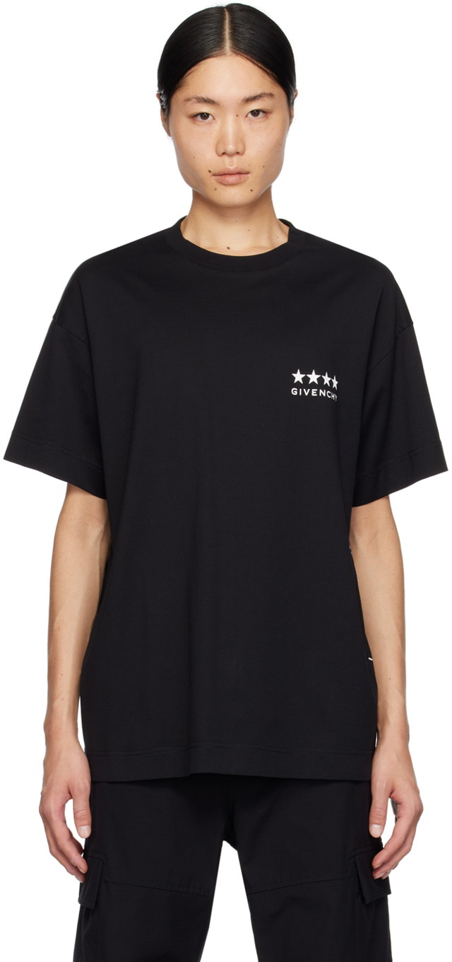 Póló Givenchy 4G T-Shirt Fekete | BM71JA3YJ5001