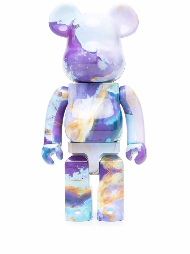 Gyűjthető Medicom Toy freestanding marble Be@rbrick bear - Blue Burgundia | 400MARBLE16833729