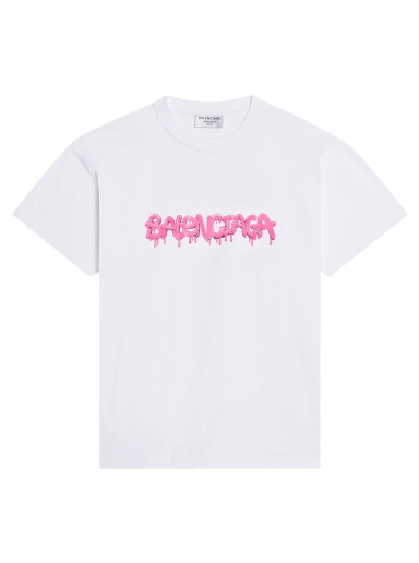 Póló Balenciaga Slime T-Shirt Medium Fit Fehér | 612965 TLVF1 9014