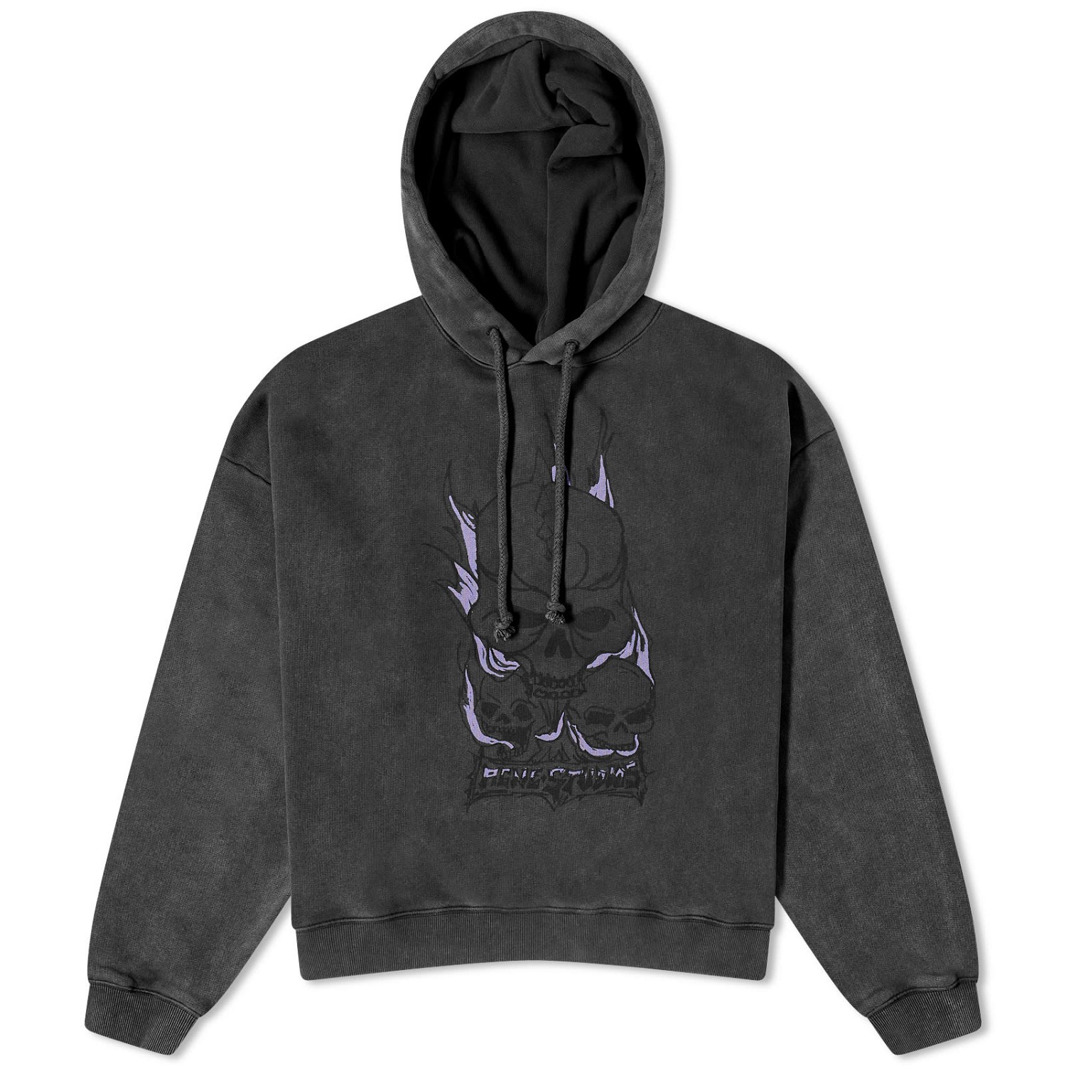Sweatshirt Acne Studios Fester Skull Hoodie Fekete | AI0153-BM0, 0