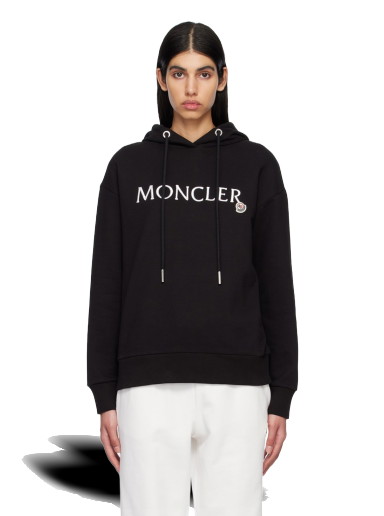 Sweatshirt Moncler Embroidered Hoodie Fekete | I10938G00016899WC