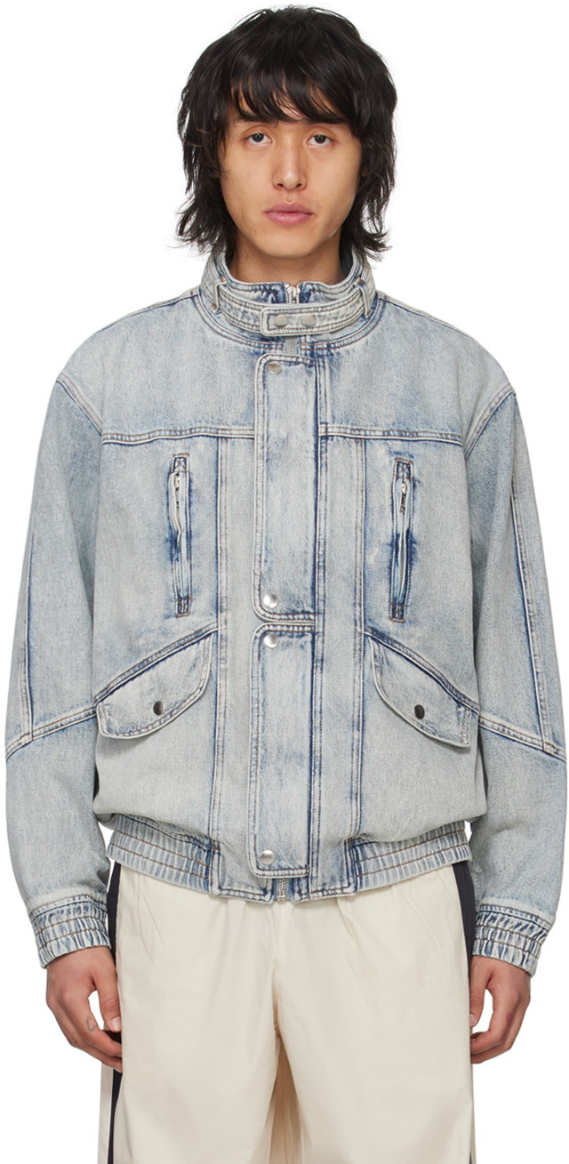 Dzsekik ISABEL MARANT Jakito Denim Jacket Kék | 24PVE0062HA-B1H01H