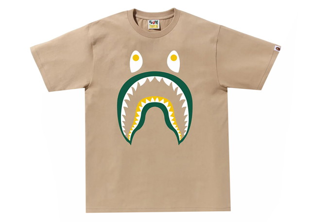 Póló BAPE BAPE Colors Shark PONR Bézs | 1K30-110-015