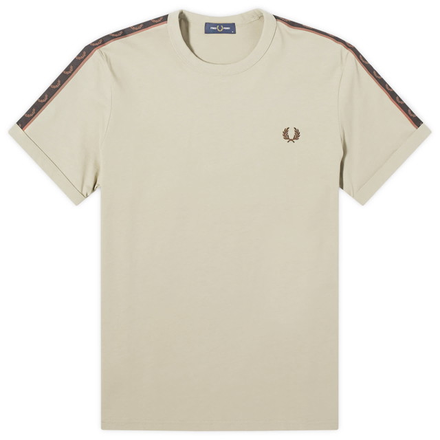 Póló Fred Perry Contrast Tape Ringer Bézs | M4613-U84