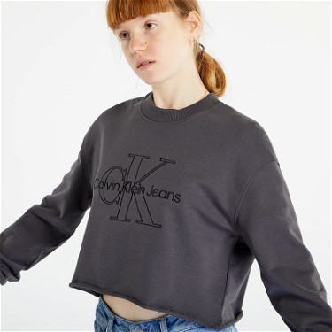 Sweatshirt CALVIN KLEIN Embroidered Monologo Sweatshirt Fekete | J20J220696 PT2, 3