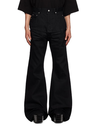 Farmer Rick Owens Bolan Bootcut Jeans Fekete | RR02C7335 HBLK