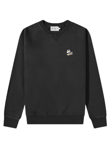 Sweatshirt MAISON KITSUNÉ Dressed Fox Patch Classic Sweat Fekete | KM00304KM0001-P199