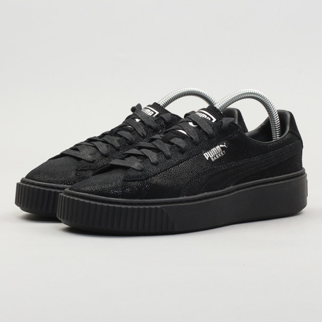 Sneakerek és cipők Puma Basket Platform Reset Wn's p black - p black - p black Fekete | 363313 04