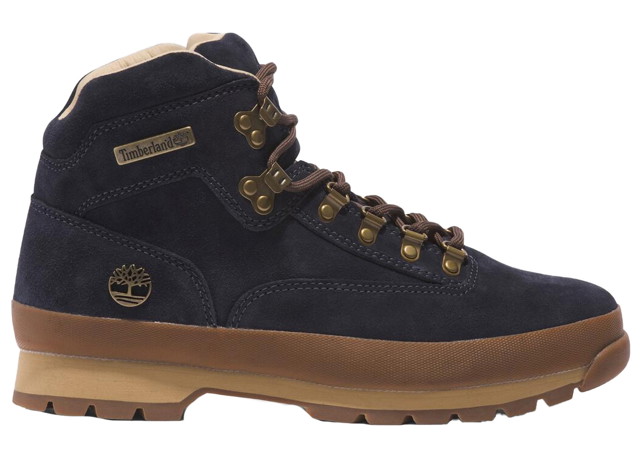 Sneakerek és cipők Timberland Euro Hiker Mid Lace Up Dark Blue Suede Fekete | TB0A6839-EP3