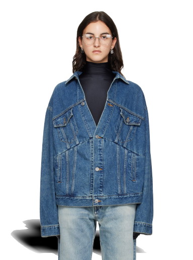 Dzsekik Balenciaga Swing Denim Jacket Kék | 724719 TNW09