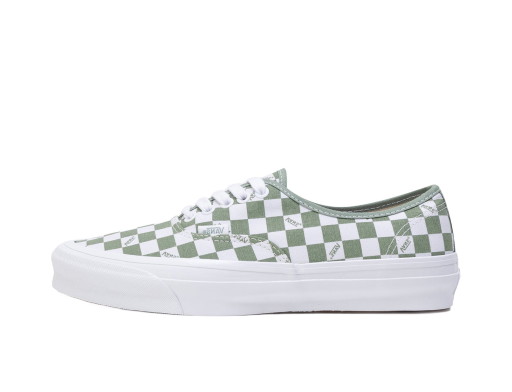 Sneakerek és cipők Vans Vault OG Authentic LX Checkerboard White Loden Green Szürke | VN0A5FBDLDN