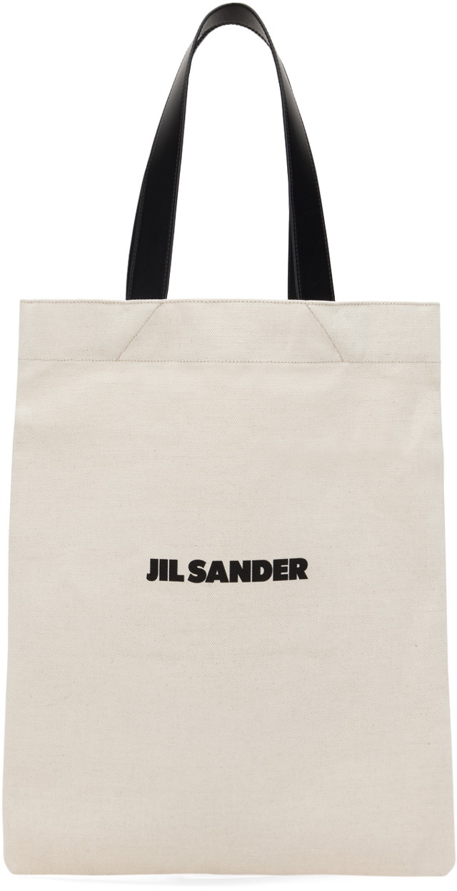 Vászontáskák Jil Sander Flat Shopper Medium Tote Bag Bézs | J26WC0004_P4917