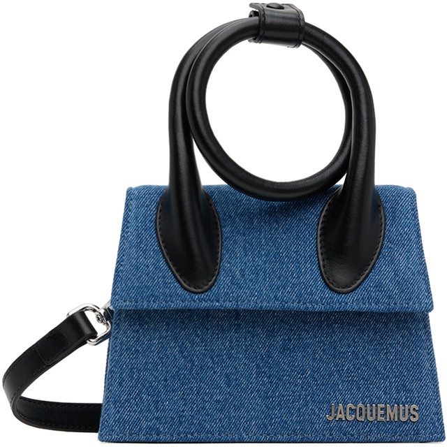 Válltáskák Jacquemus 'Le Chiquito Nœud' Denim Bag Kék | 24E213BA005-3176