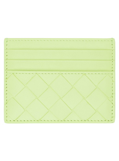 Pénztárca Bottega Veneta Intrecciato Card Holder Zöld | 742325 VCPP3