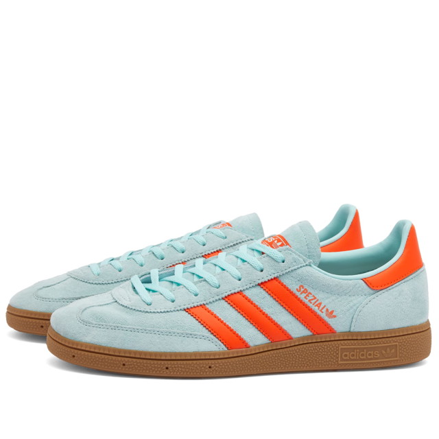 Sneakerek és cipők adidas Originals Adidas Handball Spezial Sneakers in Semi Flash Aqua/Impact Orange/Gum, Türkizkék | IH5374